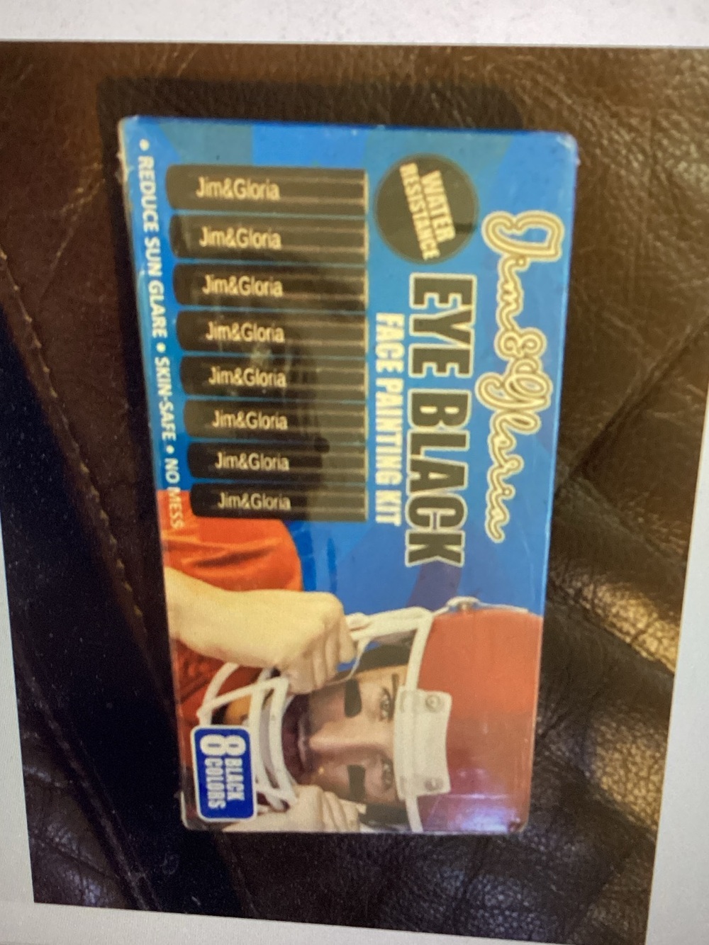 Jim & Gloria Eye Black Face Painting Kit - Blue Packaging